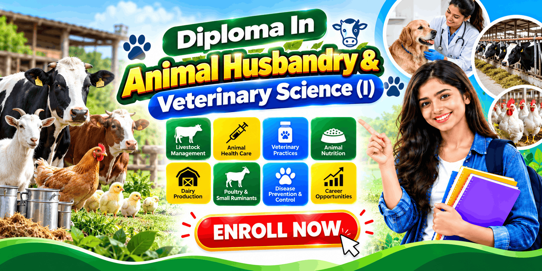 Diploma in Animal Husbandry & Veterinary Science (I)