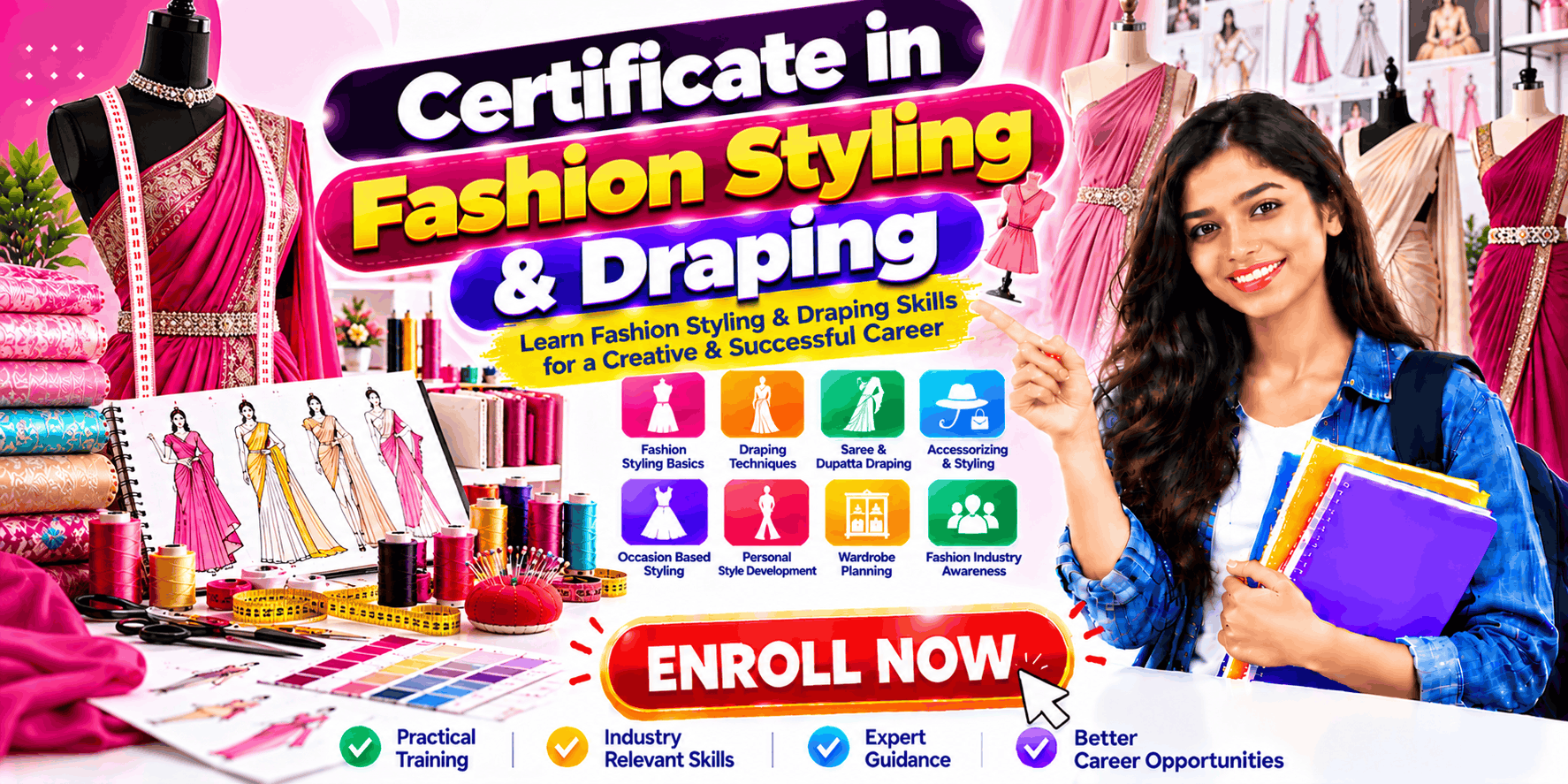 Certificate in Fashion Styling & Draping