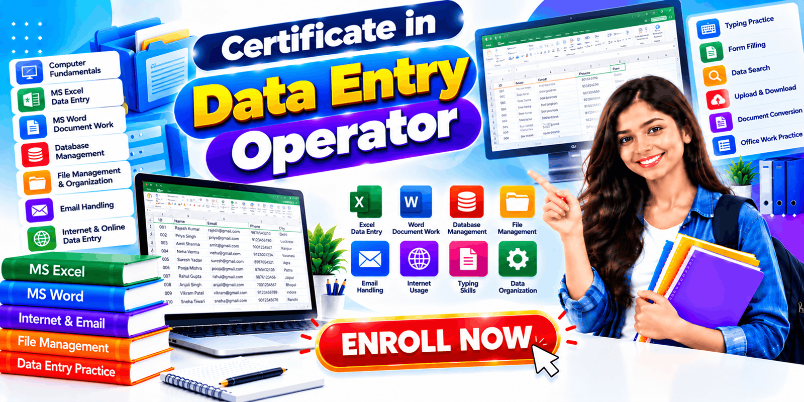 Certificate in Data Entry Operator